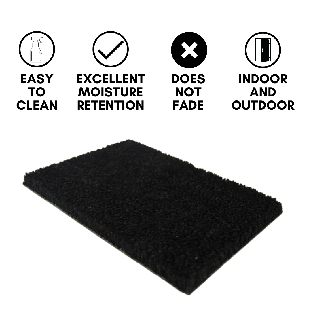black color coir mat for indoor and outdoor