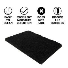 black color coir mat for indoor and outdoor