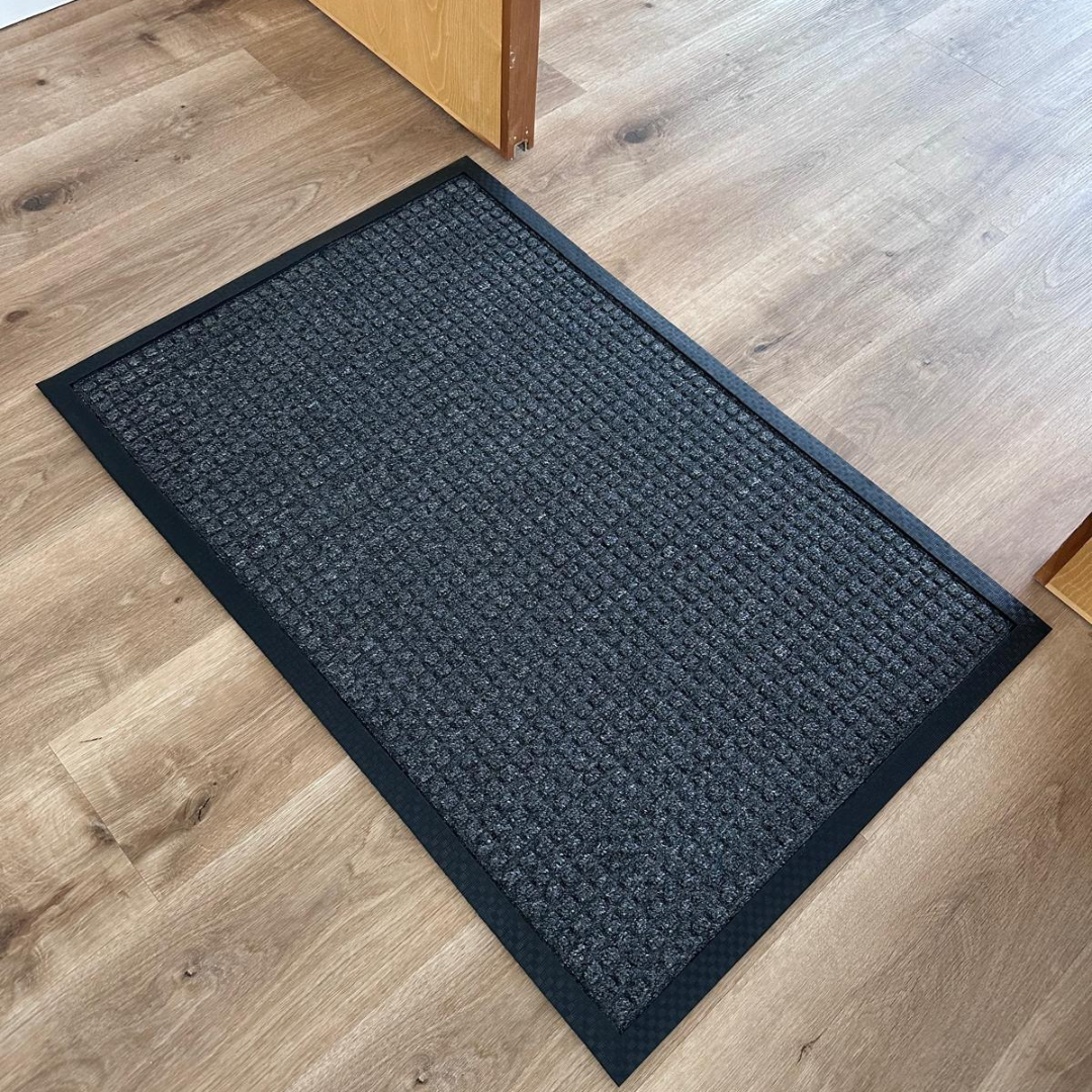 black color door mat