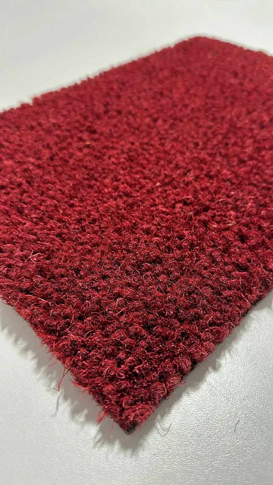 custom size red coir mat
