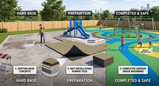 Can Playground Matting Be Installed Over Concrete or Tarmac?