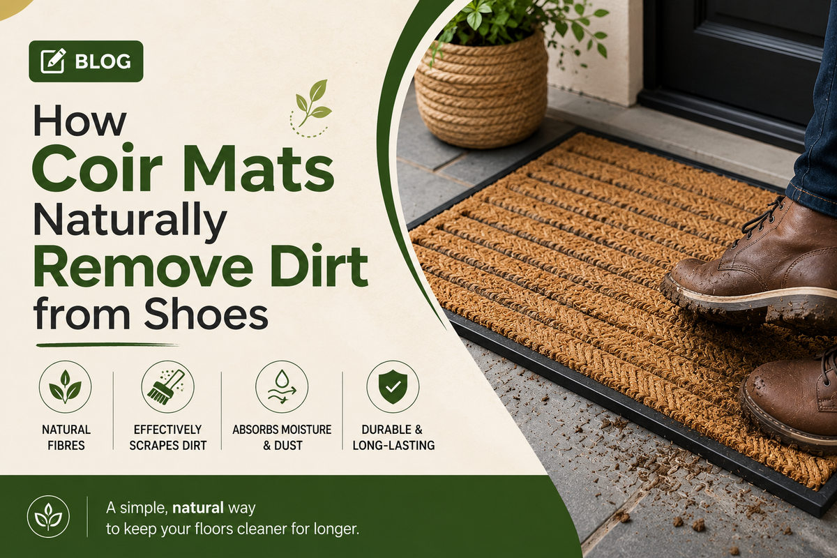 How Coir Mats Naturally Remove Dirt from Shoes