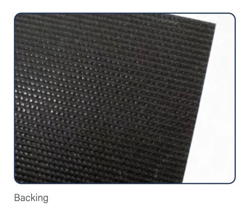 Backing of anti slip dust control floor mat
