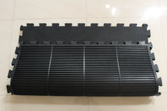 Rubber Gym Mats - Black - 1m x 1m x 16mm