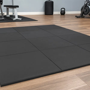 Anti-Fatigue Gym Mat – Solid Top Rubber Tile – 900mm x 900mm