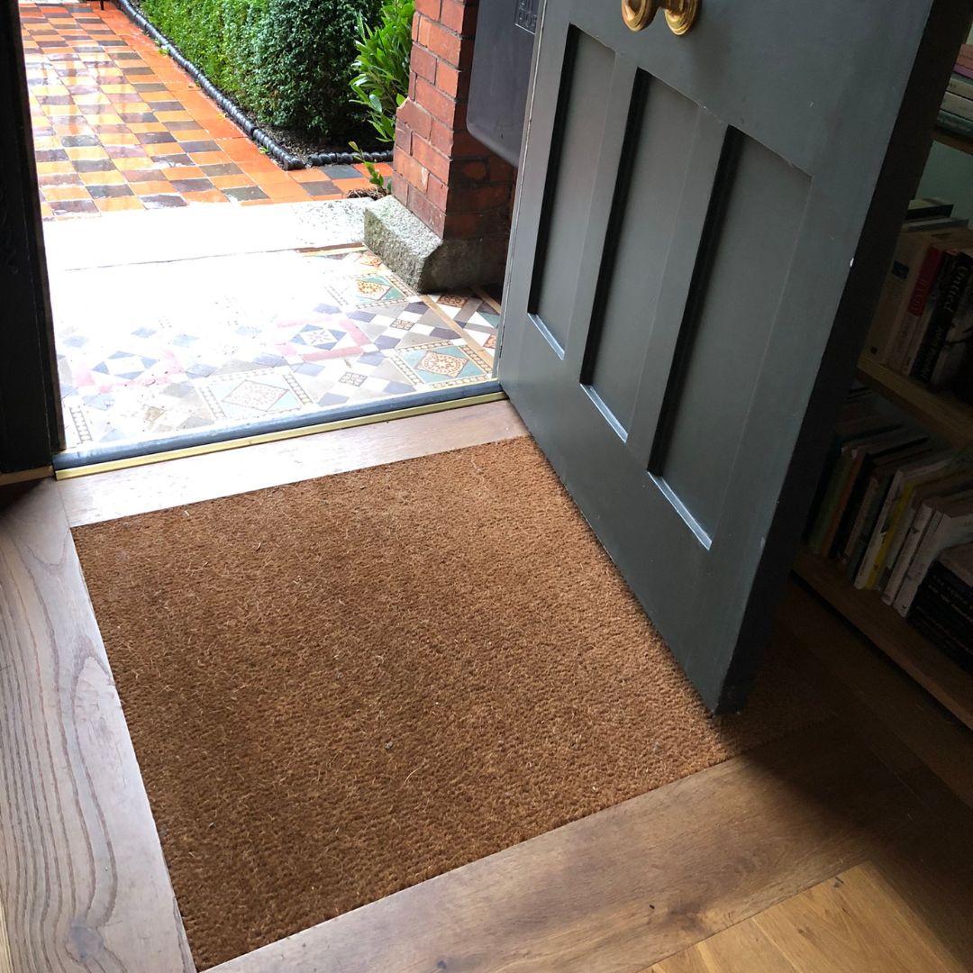 natural brown coir doormat