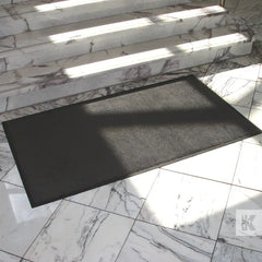 monotone raven black entrance mat